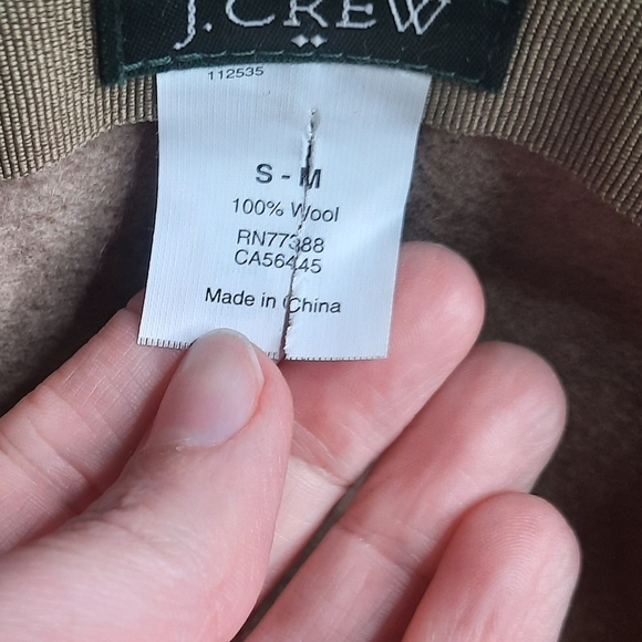 J.Crew Camel Wool Fall to Winter Hat S-M - Picture 6 of 6